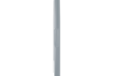 Belysningsstolpe Silvergrå Komposit 3-6 meter