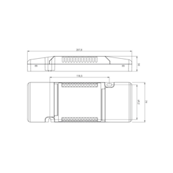 Helvar LED-driver LC45SE-DA-600-1050-LOOP m. DALI-2 / Push-dim