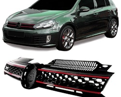 Front Grill VW Golf MK6 ( 2008 - ), with slot for the badge honey comb suitable for VW Golf 6 , 2008 - 2012