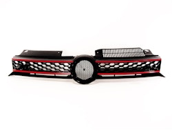 Front Grill VW Golf MK6 GTI ( 2008 - ), with slot for the badge honey comb suitable for VW Golf MK6 GTI 2008 - 2012