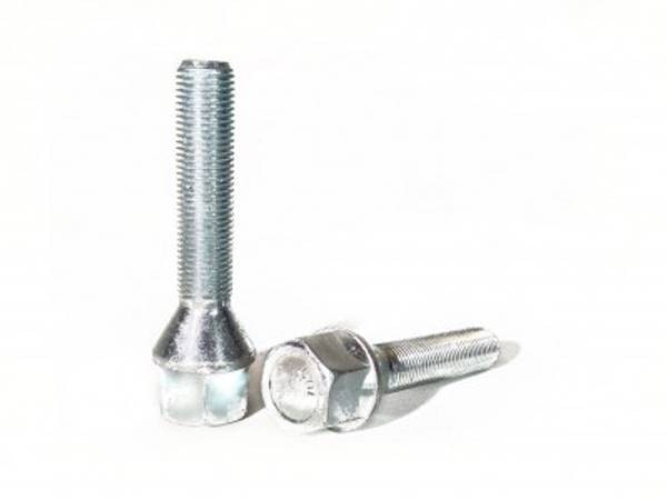 M12x1,25 Hjulbolt bolt 42mm - 19mm Top - Sølv