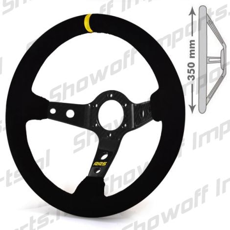 RRS Uni Race/Drift 90mm Dished Steering Wheel 350mm CARBON