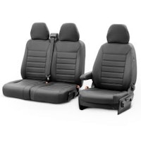 New York Design Artificial leather seat covers 2+1 suitable for Ford Transit Custom 2012- (with arm rest in bench)