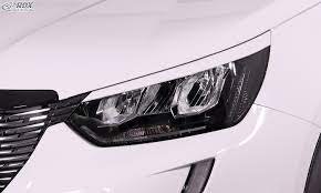 Head light spoilers suitable for Peugeot 208 II & 2008 II 2019- (ABS)