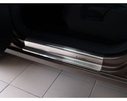 Inox door sill protectors suitable for Volkswagen Touran 2006-2015 - 'Exclusive' - 4-pieces