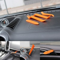 4 pcs. Car Trim Removal Tool Kit Panel Door Pry Dash Interior Clip Set Plastic