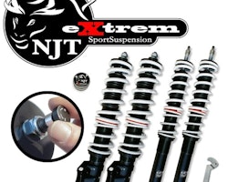 NJT eXtrem Coilover Kit suitable for VW Golf 3 and Vento year 10.1991 - 9.1997 (1HXO) and Golf 3 Cabrio (1EXO), except Variant or vehicles with four-wheel drive
