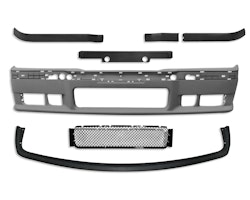 Bumper incl. Foglights clear and rear skirt suitable for E36 Limo Coupe Cabrio not fit for M3 Model