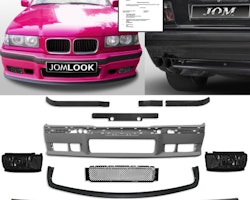 Bumper incl. Foglights smoke and rear skirt suitable for E36 Limo Coupe Cabrio not fit for M3 Model