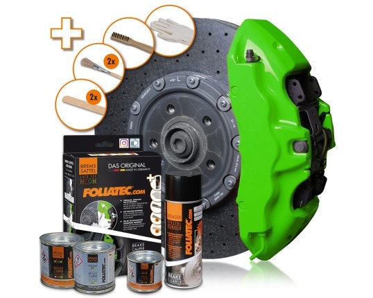 FOLIATEC Brake Caliper Paint Set neon green