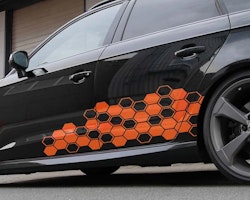 Car Design Sticker HEXAGON - div farger