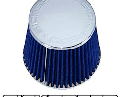 BLUE 3 INCH CONICAL FILTER FOR COLD/RAM ENGINE AIR INTAKE VELOCITY STACK 3"
