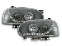 Daylight headlight LED daytime running lights VW Golf 3 91-97 black