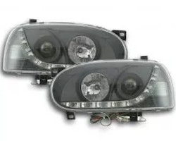 Daylight headlight LED daytime running lights VW Golf 3 91-97 black