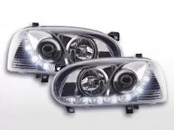 Daylight headlight LED daytime running lights VW Golf 3 91-97 chrome