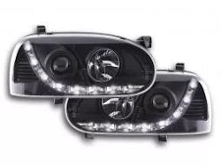 Daylight headlight LED DRL look VW Golf 3 type 1HXO 1EXO 91-97 black