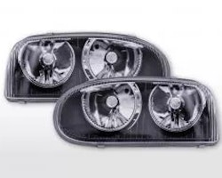 Headlights Powerlook VW Golf 3 type 1HXO, 1 EXO 91-97 black