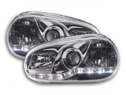 Daylight headlight LED DRL look VW Golf 4 type 1J 98-03 chrome