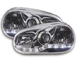 Daylight headlight LED DRL look VW Golf 4 type 1J 98-03 chrome
