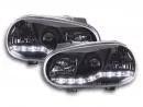 Daylight headlight LED DRL look VW Golf 4 type 1J 98-03 black