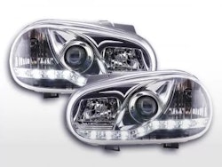 Daylight headlights LED daytime running lights VW Golf 4 97-03 chrome