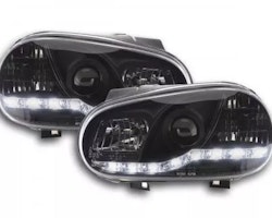 Daylight headlight LED daytime running lights VW Golf 4 97-03 black