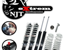 NJT eXtrem Coilover Kit suitable for VW Golf 4, Golf 4 Bora and Variant (1J) year 1997 - 2006, except vehicles with four-wheel drive