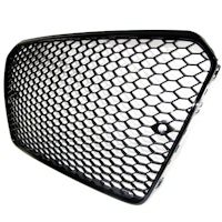 Single frame Front Grill badgeless, black glossy suitable for A5 8F, 13-16