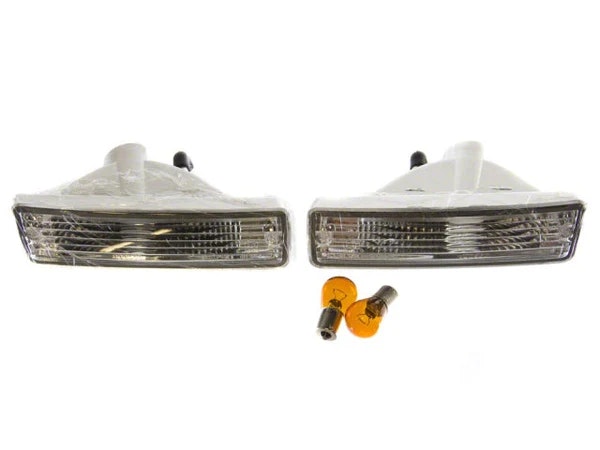 Front Crystal Clear Turn Signal Lights Lens Nissan S13 180SX Silvia