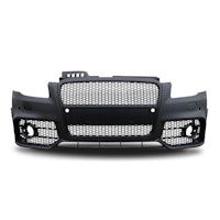 Front bumper in sports design incl. honeycomb grille