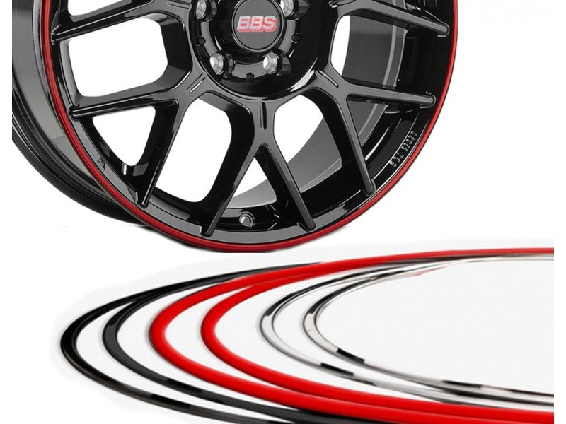 BBS FELG Protector 18- 22 inch stainless steel polished /red black++