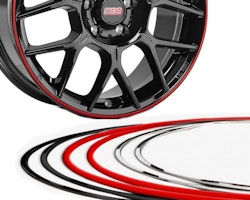 BBS FELG Protector 18- 22 inch stainless steel polished /red black++