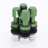 SET OF ALUMINUM AIR VALVES JR V2 - GREEN