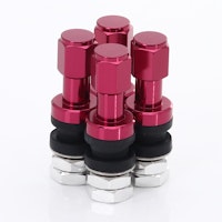 SET OF ALUMINUM AIR VALVES JR V2 - RED