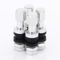 SET OF ALUMINUM AIR VALVES JR V2 - SILVER.