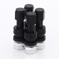 SET OF ALUMINUM AIR VALVES JR V2 - BLACK