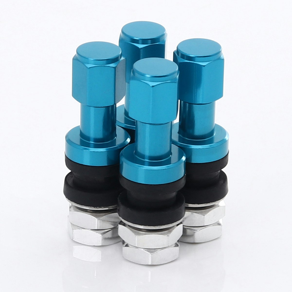 SET OF ALUMINUM AIR VALVES JR V2 - BLUE