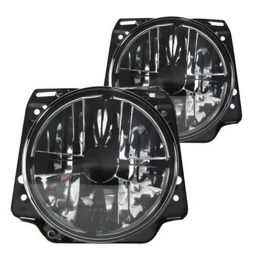 Headlight with cross black suitable for VW Golf 2