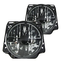 Headlight with cross black suitable for VW Golf 2