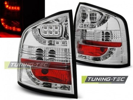 LED TAIL LIGHTS CHROME fits SKODA OCTAVIA II KOMBI 04-12