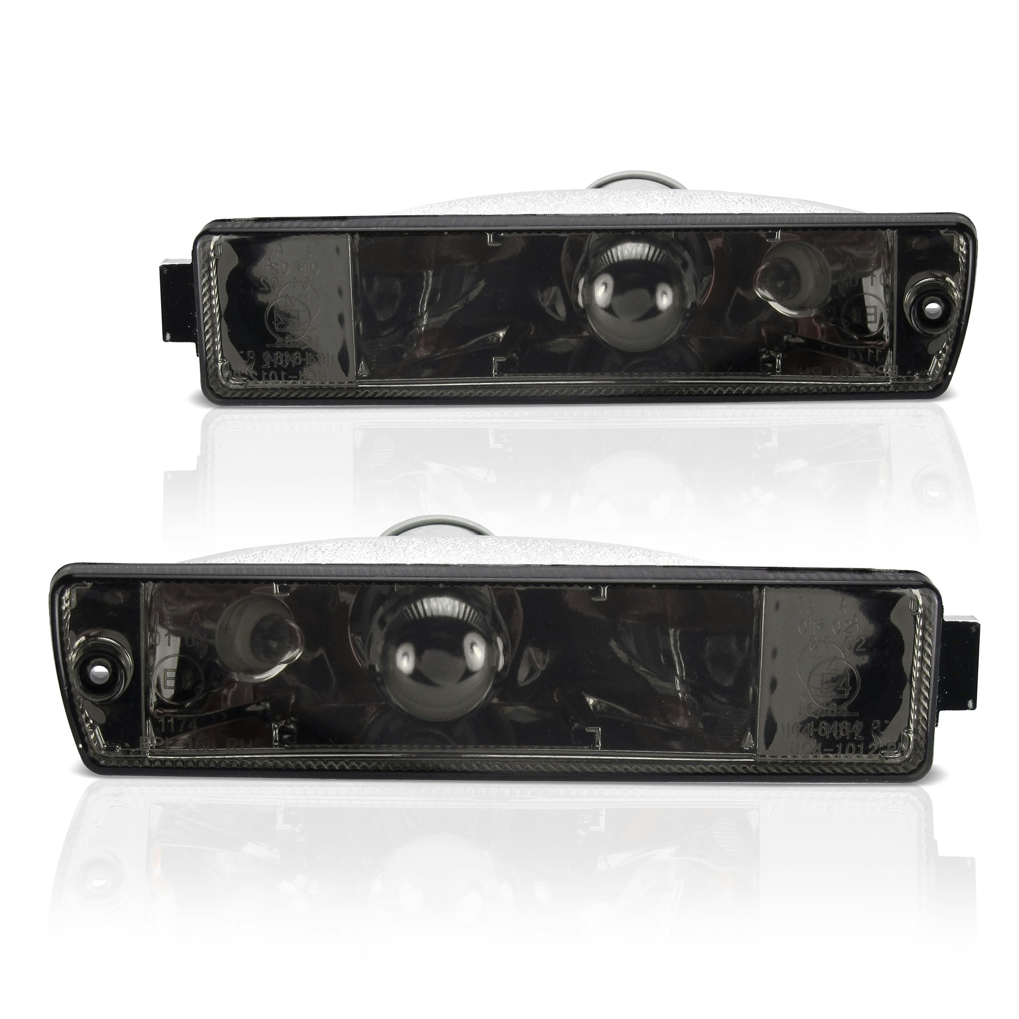 Front indicators, built-in position light, clear/black suitable for VW Golf 2 (19E, 1G1) year 09.1989-12.1992