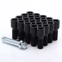 SET OF 20 SHORT BLACK STAR BOLTS 12X1,5