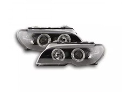 Headlight set BMW 3-series E46 Coupe / Cabrio 03-05 black