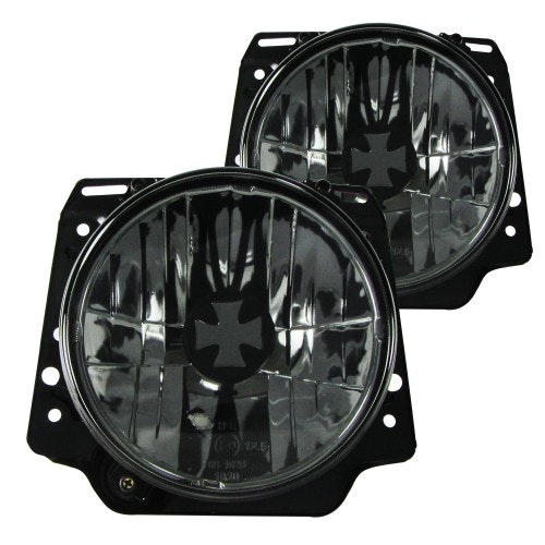 Headlights in Iron Cross Design suitable for VW Golf 2