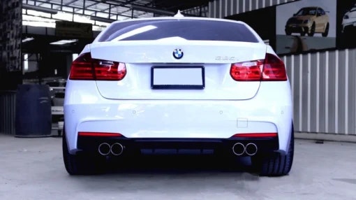 BMW F30 F31 Hækskørte Duplex M-Performance / M-Technik Blank Sort