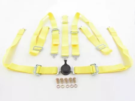 Harness belt 5-point harness racing harness universal yellow