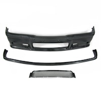 Front bumper ins sports design with removeabel racing grid and spoiler suitable for BMW 3er E36 year 1990 - 1998