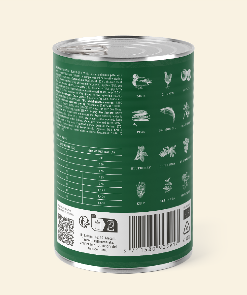 ESSENTIAL SUPERIOR LIVING PÂTÉ 400G