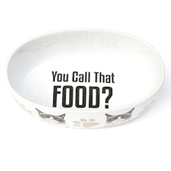 YOU CALL THAT FOOD 7″ Oval Bowl, White