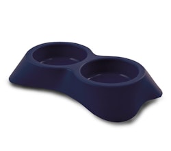 Dog Bowl Double Blue, 20x35x6 cm